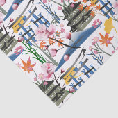 Japans botanisch tissuepapier (Detail)