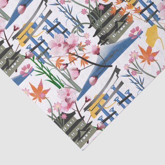 Japans botanisch tissuepapier (Detail)