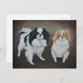 Japans Briefkaart van de Dog Art (Voorkant / Achterkant)