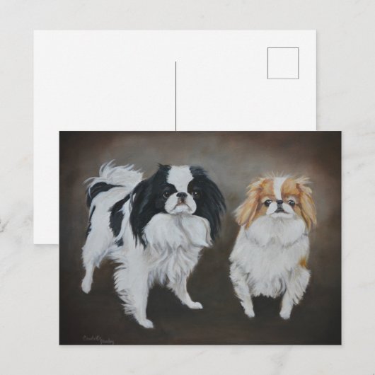 Japans Briefkaart van de Dog Art (Voorkant / Achterkant)