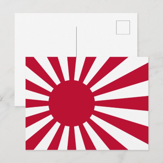 Japans Briefkaart van de Rising Sun (Voorkant / Achterkant)