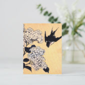 Japans Briefkaart voor kunstkranen (Staand voorkant)