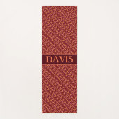 Japans bruin crème minimaal patroon yogamat (Voorkant)