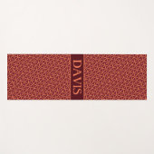 Japans bruin crème minimaal patroon yogamat (Voorkant (horizontaal))