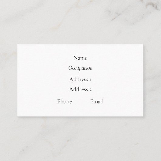 Japans buikvlies & Sakura Blossom Red & Plum Visitekaartje (Achterkant)