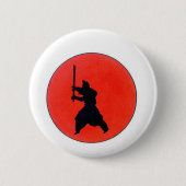 Japans Bushido Ronde Button 5,7 Cm (Voorkant)
