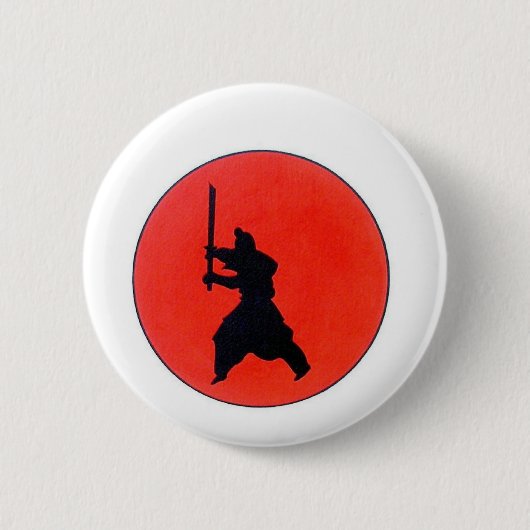Japans Bushido Ronde Button 5,7 Cm (Voorkant)