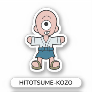 Japans Cartoon Eenogig Yokai Hitotsume-kozo Sticker