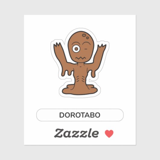 Japans Cartoon Mud Yokai Dorotabo Sticker (Vel)