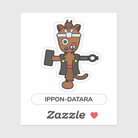 Japans Cartoon Yokai Monster Ippon-datara Sticker (Vel)