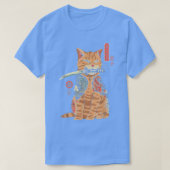 Japans Catana Samurai Cat Katana Japans Graphi T-shirt (Design voorkant)
