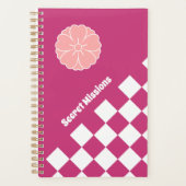 Japans Checkerboard & Sakura Blossom Crest Planner (Voorkant)