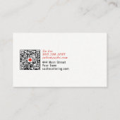 Japans chef-logo | QR-code Visitekaartje (Achterkant)