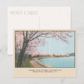 Japans Cherry Blossom Briefkaart Washington, DC (Voorkant / Achterkant)