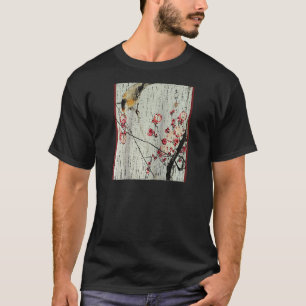 Japans Cherry Blossom  Graphical Art Wood T-shirt