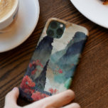 Japans Cherry Blossom Mountain Forest Monogram Case-Mate iPhone 14 Hoesje<br><div class="desc">Prachtige handbeschilderde bergen en kersenbloesems met jouw naam of monogram. De gevallen van de telefoon bieden een kans om uw persoonlijkheid te laten schijnen. Uw telefoongeval kan worden geselecteerd om van uw groot gevoel van de mode te shows, mensen te laten weten over een geliefde hobby of een geliefde interesse,...</div>