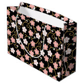 Japans Cherry Blossom Pattern Groot Cadeauzakje (Achterkant Gekanteld)
