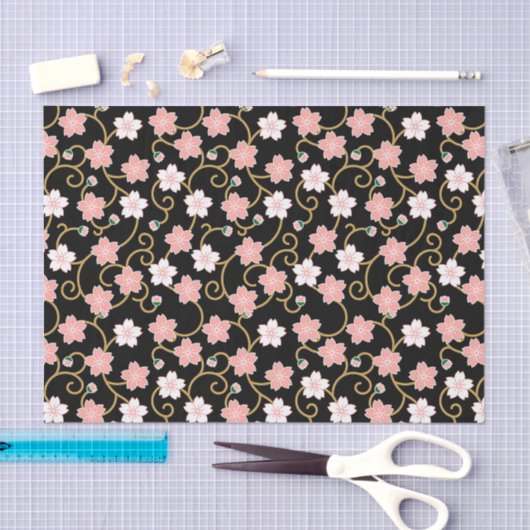 Japans Cherry Blossom Pattern Tissuepapier (Craft)