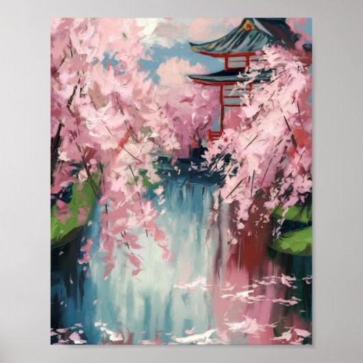 Japans Cherry Blossom Poster (Voorkant)
