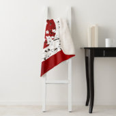 Japans Cherry Blossom Red White Sherpa Deken (In situ)