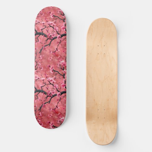 Japans Cherry Blossom Skateboard (Voorkant)