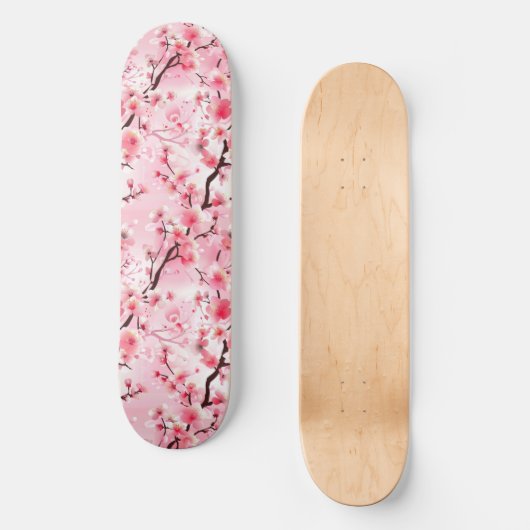 Japans Cherry Blossom Skateboard (Voorkant)
