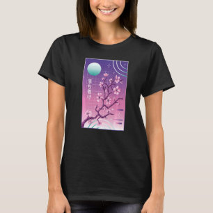 Japans Cherry Blossom Vaporwave Sakura esthetiek T-shirt