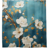 Japans Cherry Blossoms Waterverf Douchegordijn (Voorkant)