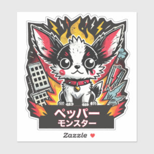 Japans Chihuahua monster Sticker