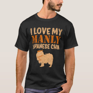 Japans Chin Canine Boy Dog Manly Gender onthulling T-shirt