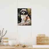 Japans Chin Dog Art Print Poster (Keuken)