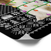 Japans Chin Hondenliefhebber Santa Ugly Japanese C Poster (Hoek)