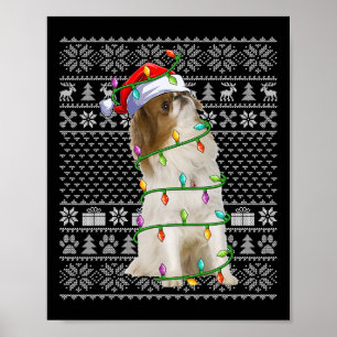 Japans Chin Hondenliefhebber Santa Ugly Japanese C Poster