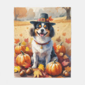 Japans chin in de herfst verlaat Thanksgiving kuns Fleece Deken (Voorkant)