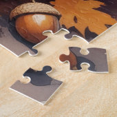 Japans chin in de herfst verlaat Thanksgiving kuns Legpuzzel (Zijkant)