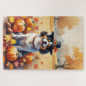 Japans chin in de herfst verlaat Thanksgiving kuns Legpuzzel (Horizontaal)