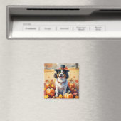 Japans chin in de herfst verlaat Thanksgiving kuns Magneet (Insitu (Vaatwasser))