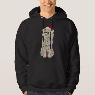 Japans Chin Kerstverlichting Xmas Hondenliefhebber Hoodie