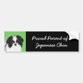 Japans Chin Puppy Painting - Oorspronkelijke honde Bumpersticker (Voorkant)