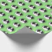 Japans Chin Puppy Painting - Oorspronkelijke honde Cadeaupapier (Hoek)