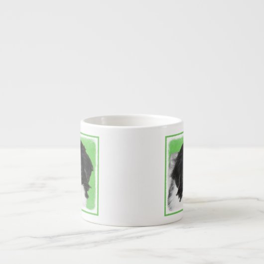 Japans Chin Puppy Painting - Oorspronkelijke honde Espresso Kop (Voorkant)