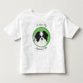 Japans Chin Puppy Painting - Oorspronkelijke honde Kinder Shirts (Voorkant)