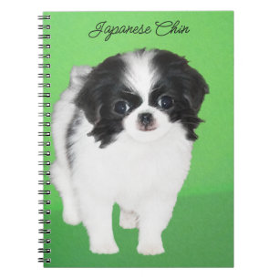 Japans Chin Puppy Painting - Oorspronkelijke honde Notitieboek