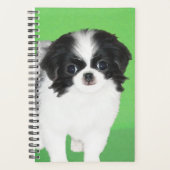 Japans Chin Puppy Painting - Oorspronkelijke honde Planner (Voorkant)