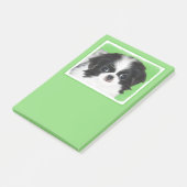Japans Chin Puppy Painting - Oorspronkelijke honde Post-it® Notes (Schuin)