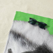 Japans Chin Puppy Painting - Oorspronkelijke honde Strandlaken (In situ)