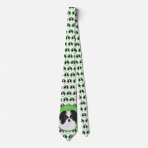 Japans Chin Puppy Painting - Oorspronkelijke honde Stropdas