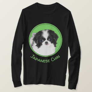 Japans Chin Puppy Painting - Oorspronkelijke honde T-shirt