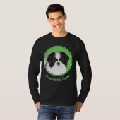 Japans Chin Puppy Painting - Oorspronkelijke honde T-shirt (Voorkant volledig)