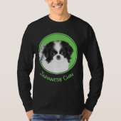 Japans Chin Puppy Painting - Oorspronkelijke honde T-shirt (Voorkant)